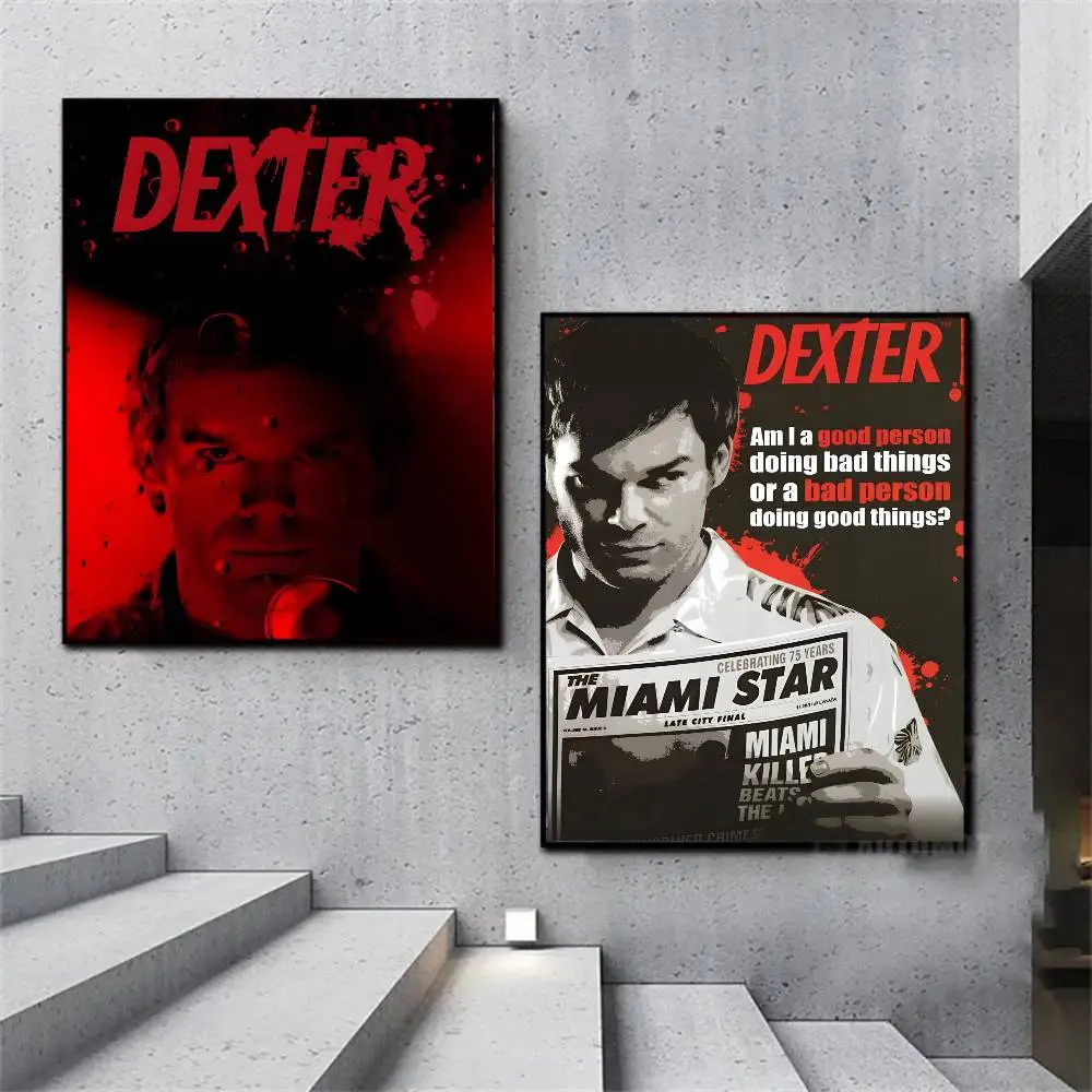ملصق Dexter Morgan ملصق فني عالي الوضوح ذاتي اللصق مقاوم للماء لتزيين المنزل