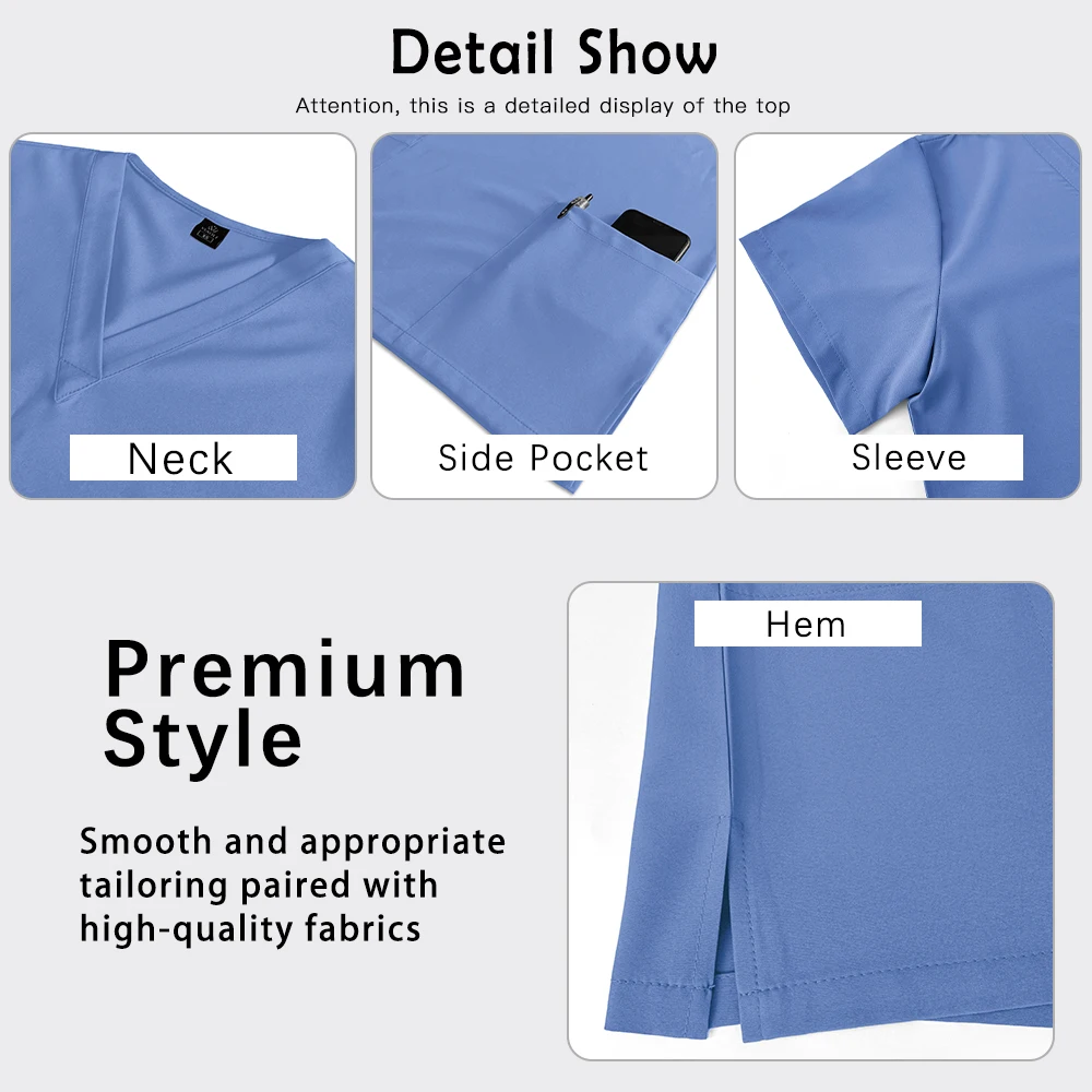 Wholesale Price Hospital Workwear Multicolour Doctor Nurse Scrubs Set Medical Uniforms Women Men Jogger Set Surgical Accessories