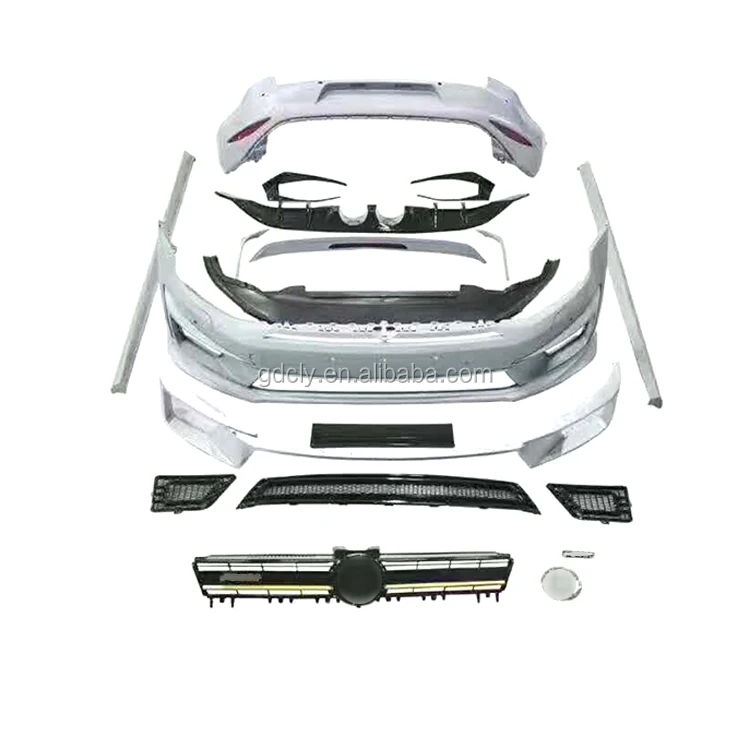 Vendita calda Kit carrozzeria Gonna laterale paraurti anteriore posteriore per paraurti kit carrozzeria R400 rimontato GOLF