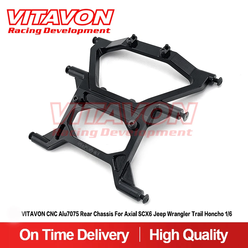 VITAVON CNC Alu7075 Rear Chassis For Axial SCX6 Jeep Wrangler Trail Honcho 1/6