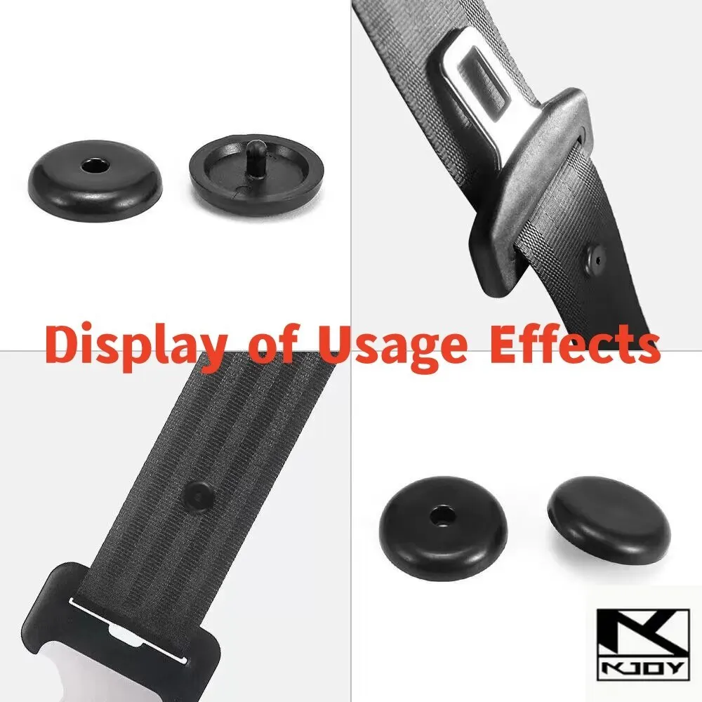 kkjoy 10PCS Reliable Seat Belt Clip Locator Nonslip Adjustable Durable Car Safety Gear suit for mainstream car models
