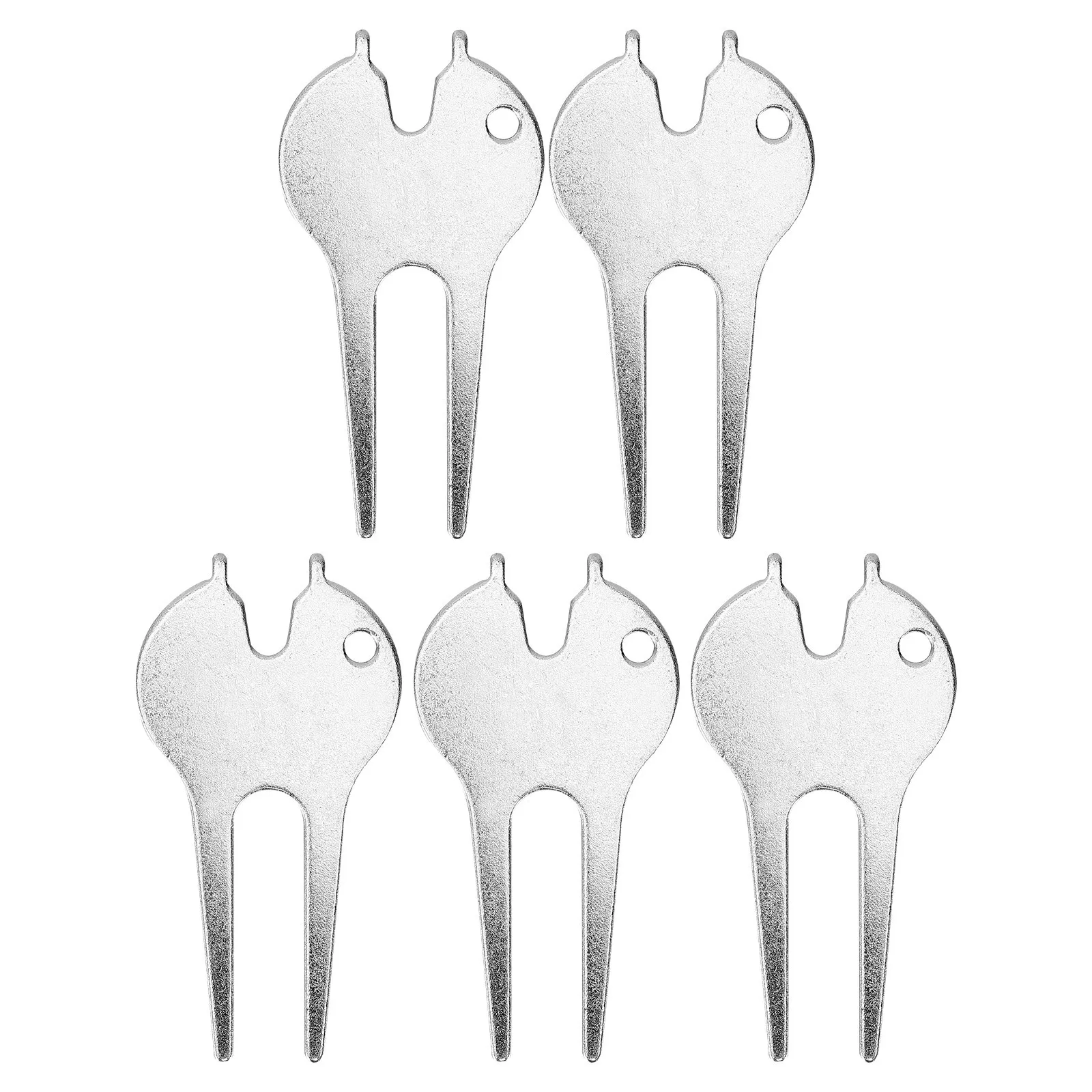 

5Pcs Golf Divot Tools Sturdy Wear-Resistant Fork Compact Design for Green Maintenance Golf Grass Tool Divot Tool