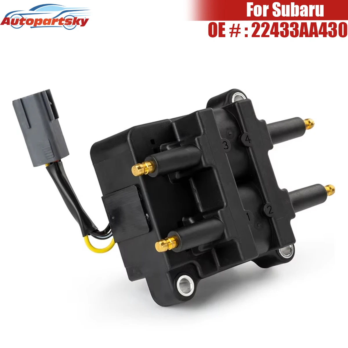 

Новый комплект для ремонта двигателя (катушка зажигания) для Subaru Impreza, Forester, Legacy 2.0L Turbo 12V, артикулы FH0161, FHO161, 22433AA430