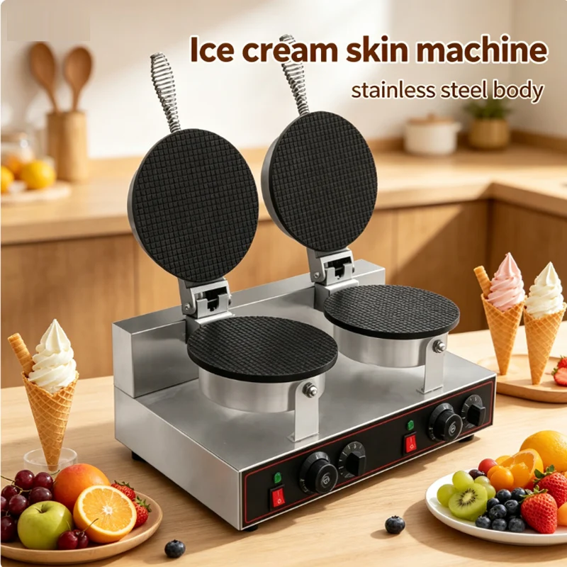 Ice cream machine skin machine Egg roll machine Ice cream tray crispy machine Egg roll machine Ice cream rind