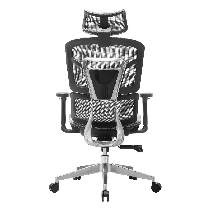 armrests rotating Modern black metal mesh iron office ergonomic executive computer office chair with polypropylene