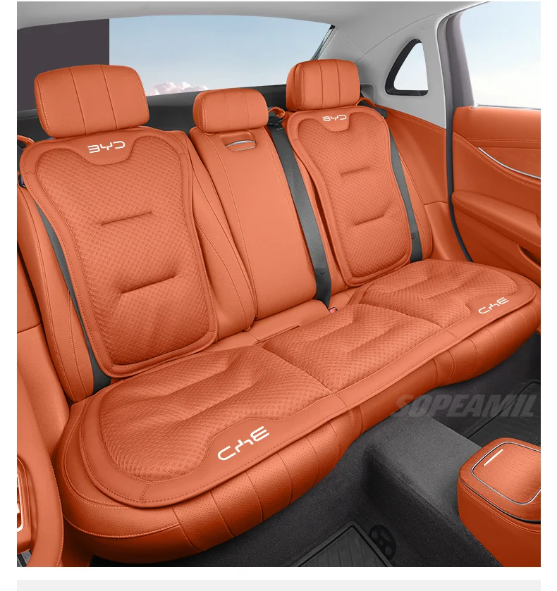 Atmungsaktiver Autositzbezug aus Eisseide, Sitzschutzauflage für BYD Ato 3, Fafengtang F3, E6, Yuan Song Plus EV, F0, Qinhan, Dolphin S6 – Detail 19