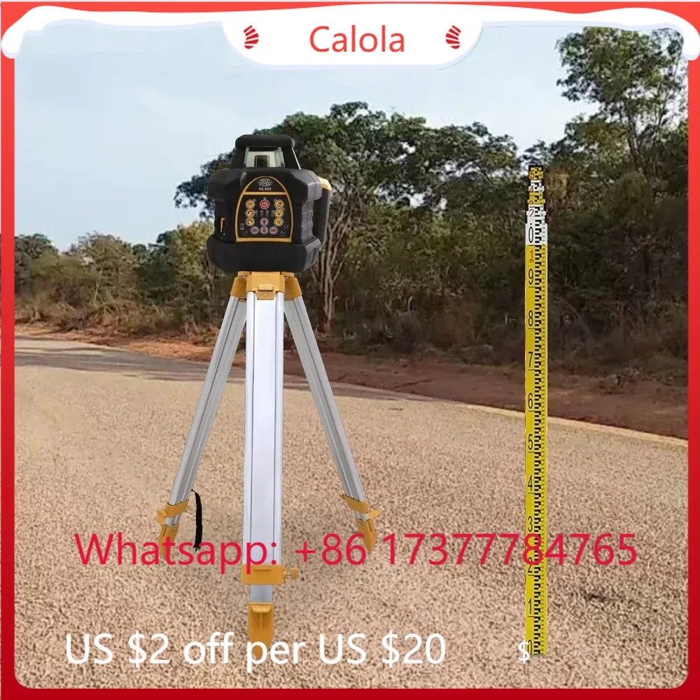 

Drop Resistant 360° Rotary Level Red Beam Self-Leveling Rotating with Receiver