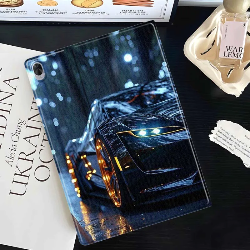 Shiny Black Sports Car Night Soft For Huawei MediaPad 11 M5 M6 ES Pro M5Lite Honor Pad V7 V8 X7 X8 X9 GT Pro Tab Tablet Case