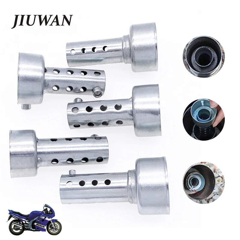 Motorcycle Exhaust Muffler DB Killer Silencer Noise Sound Eliminator Adjustable Silencer Insert 84x42mm/45mm/48mm Universal