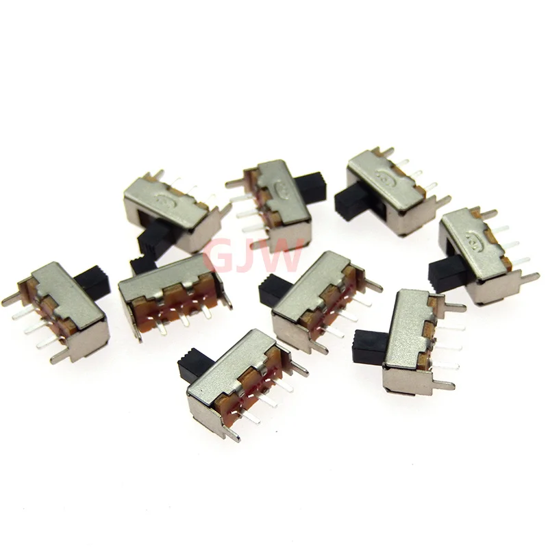 10PCS SS12F44 3Pin Switch SS-12F44G4 Single Row Vertical Toggle Switch Handle Length 4MM