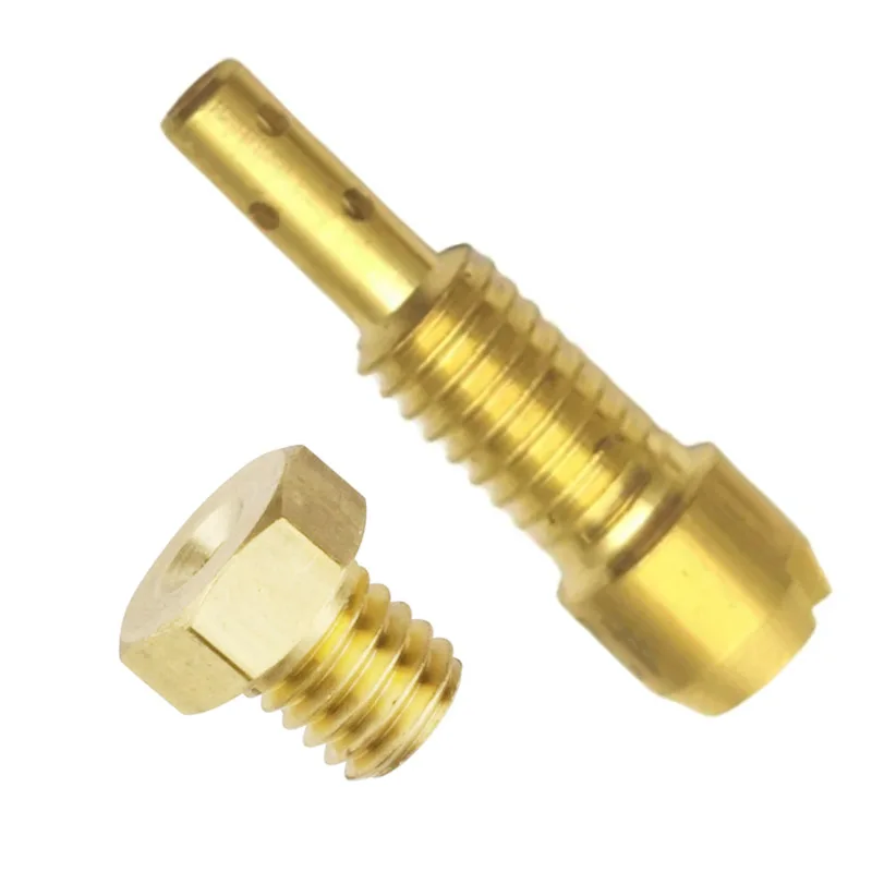 2 قطعة المكربن الطيار النفاثة M4X0.7 الرئيسية طائرة 5 مللي متر x 0.8 ل Teikei TK نمط 3U SVR TK100 JOG100 الكربوهيدرات الخمول قياس السرعة حفرة