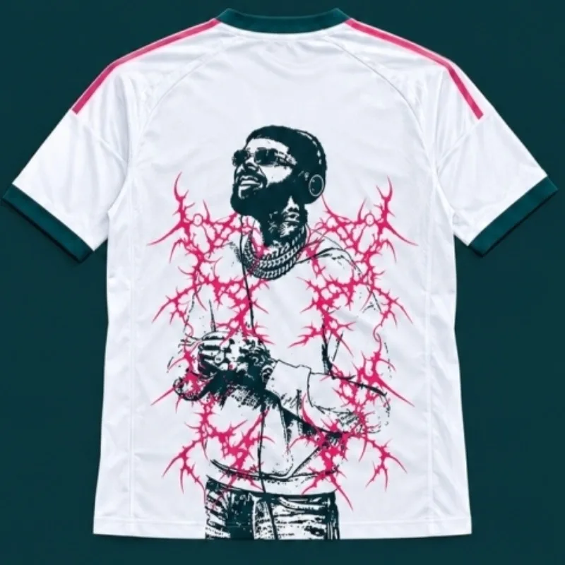 2026 New Anuel AA Hip-Hop Rapper Soccer Jersey – Unisex Street-Style Summer Sports Casual Short-Sleeve Tee (Family Matching)