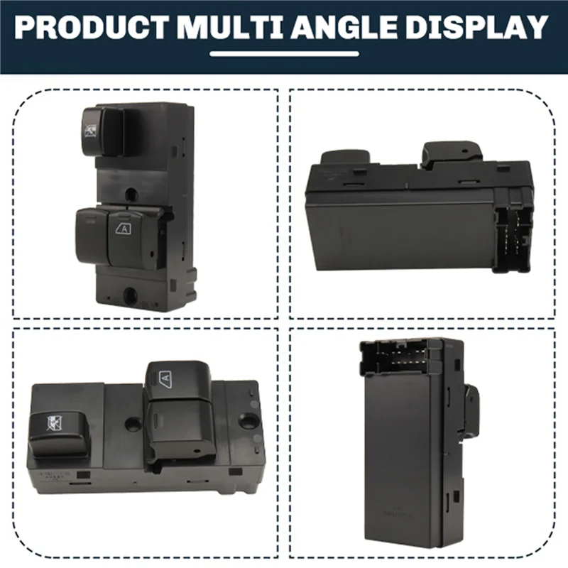 B04C-Interruttore alzacristallo elettrico anteriore destro per Nissan NV200 25401-JX00A 25401JX00A Pulsante di controllo regolatore vetro finestra