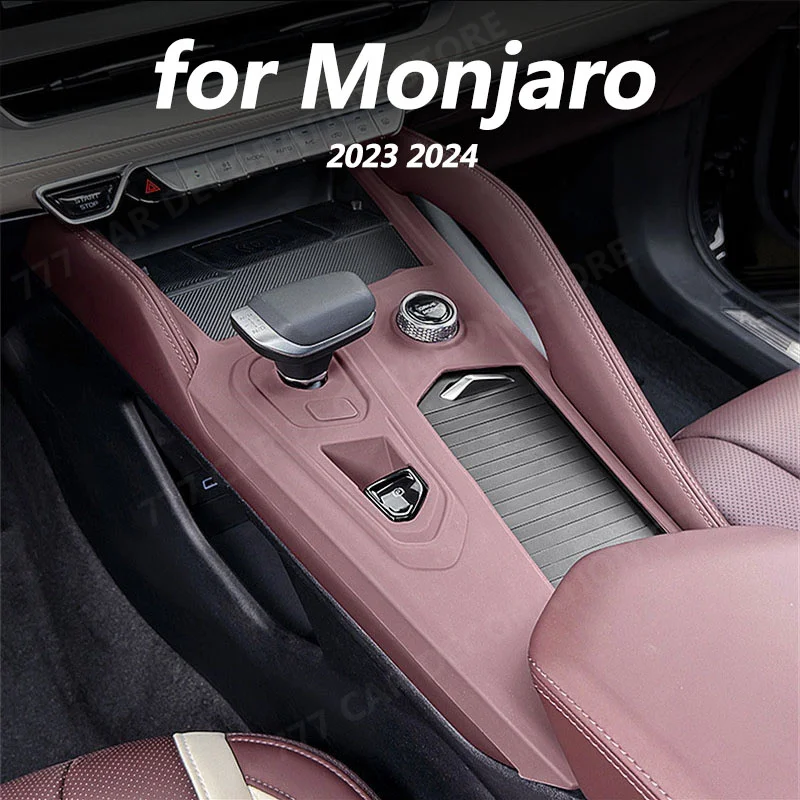 Car interior decoration accessories, gear shift frame protective dust pad for GEELY Monjaro 2023 2024