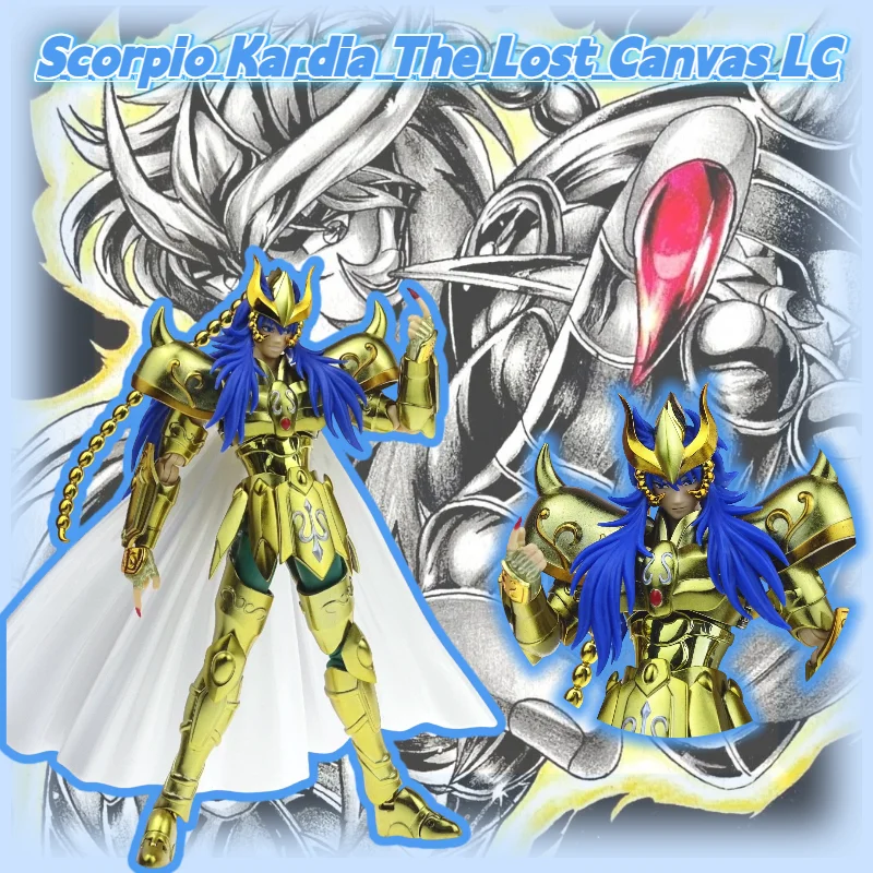 

In Stock ST Scorpio Kardia Myth Cloth EX LC The Lost Canvas SS Color Gold Saint Action Figure Collectible