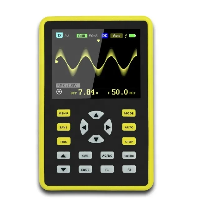 100MHz Bandwidth 500MS Sampling Digital Portable FNIRSI-5012H Handheld Small Mini Oscilloscope
