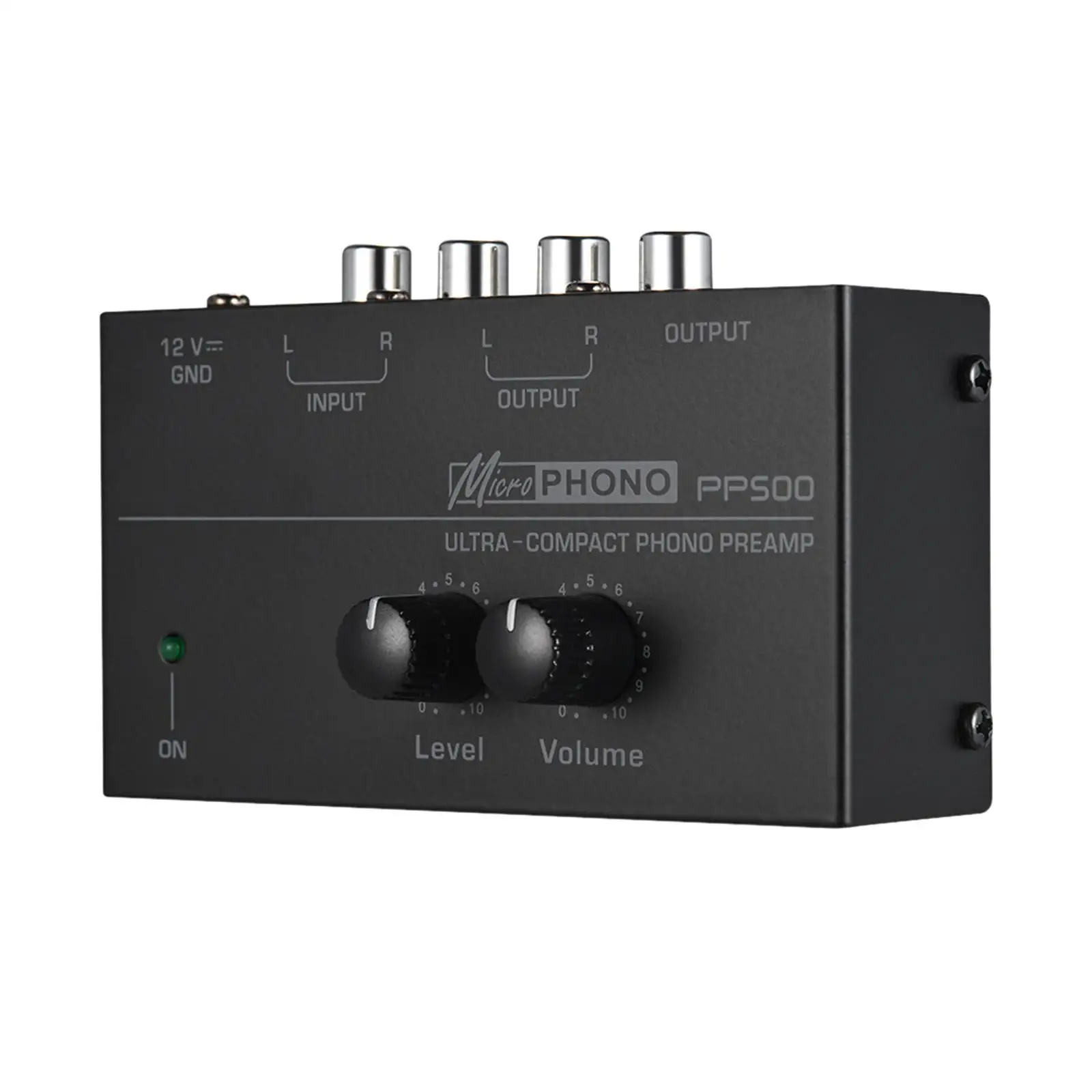 PP500 Phono Turntable Preamp Independent Knob Control with Level Volume Control Amplifier