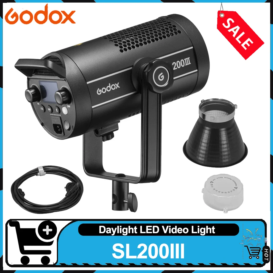

Godox SL200III 215W 5600K: Профессиональный свет для фото- и видеосъемки, создания фильмов и прямых трансляций