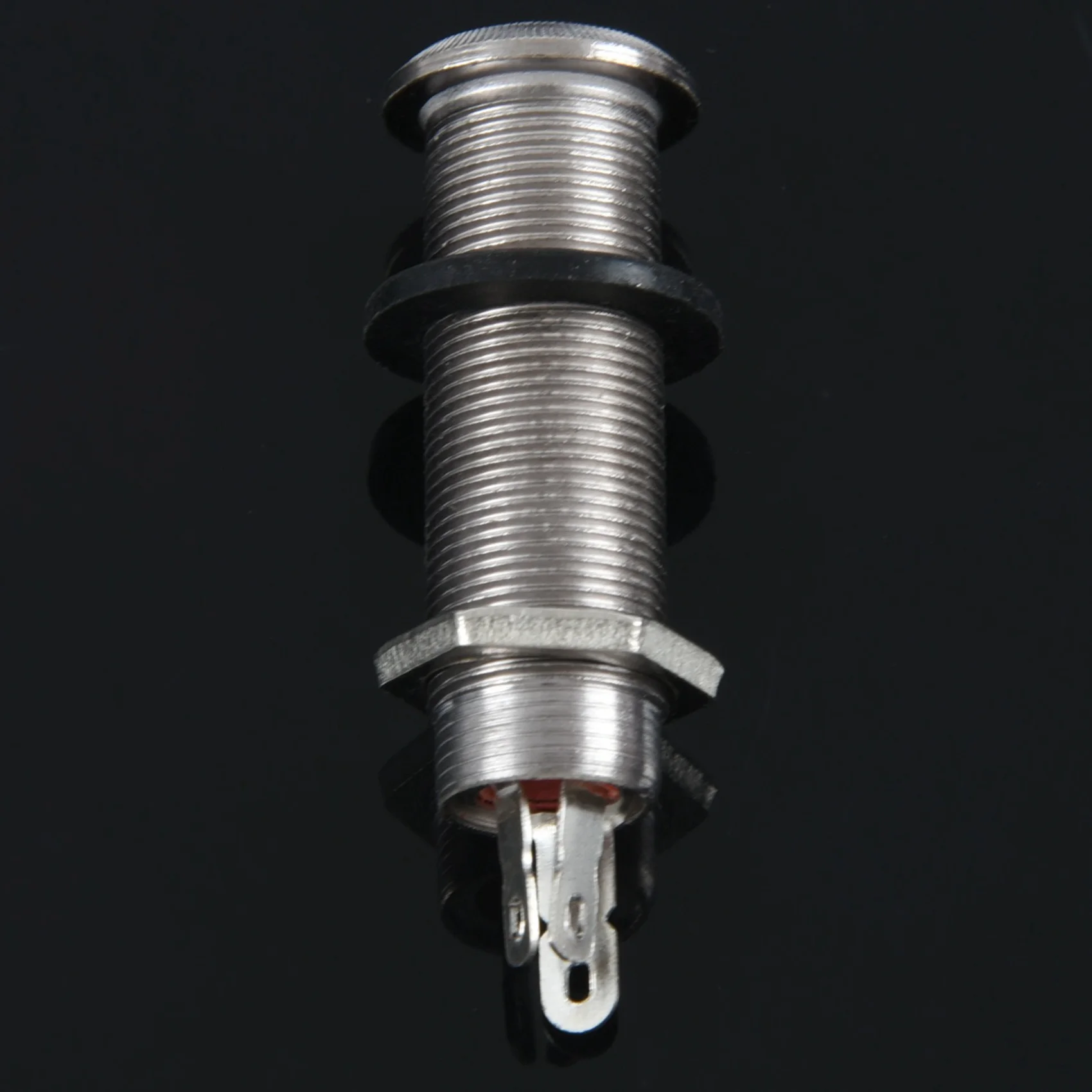 CGDS-4X Electric Guitar Jack Chrome Threaded Cylinder Output Input Jack Plug Sockets 1/4 Inch For Electric Guitar