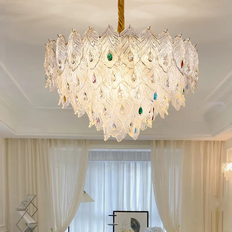 Contemporary Luxury Chandelier LED Creativity Living Room Restaurant Bedroom Villa Hotel Duplex Building Pendent Lamp