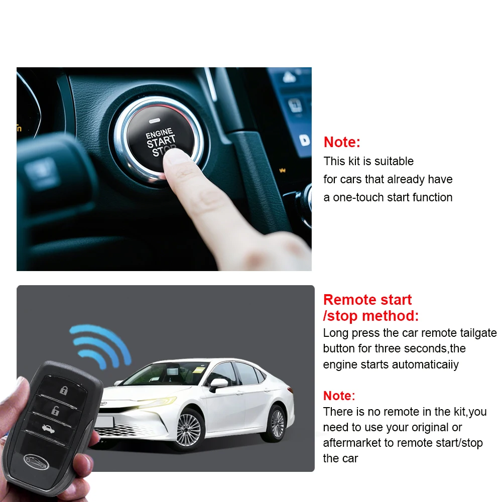 Remote Start System Auto Remote Start ob d Auto-alarmen voor Camry