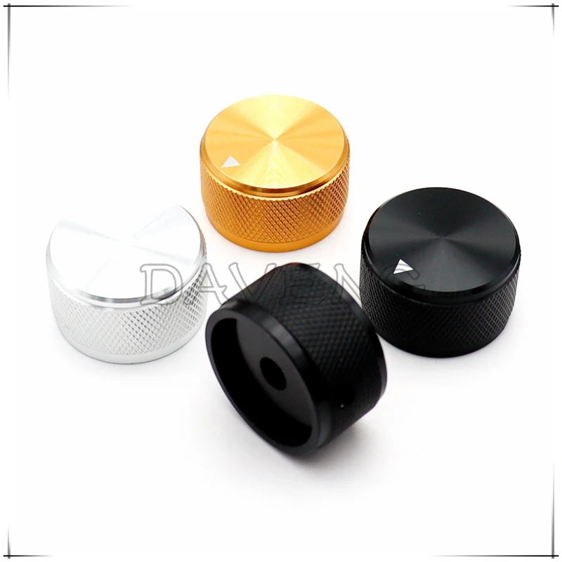 1PCS 30×17mm All aluminum Knurled knob cap Biliary amplifier Volume adjustment knob Potentiometer Knob cap round hole 6mm