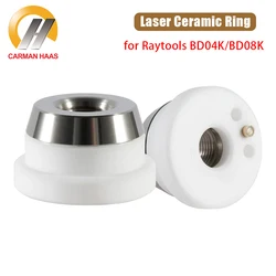 Carmanhaas 레이저 세라믹 링 부품, 3D 섬유 커팅 헤드, Raytools BD04K BD08K 기계 D21.4 mm 고출력 M8