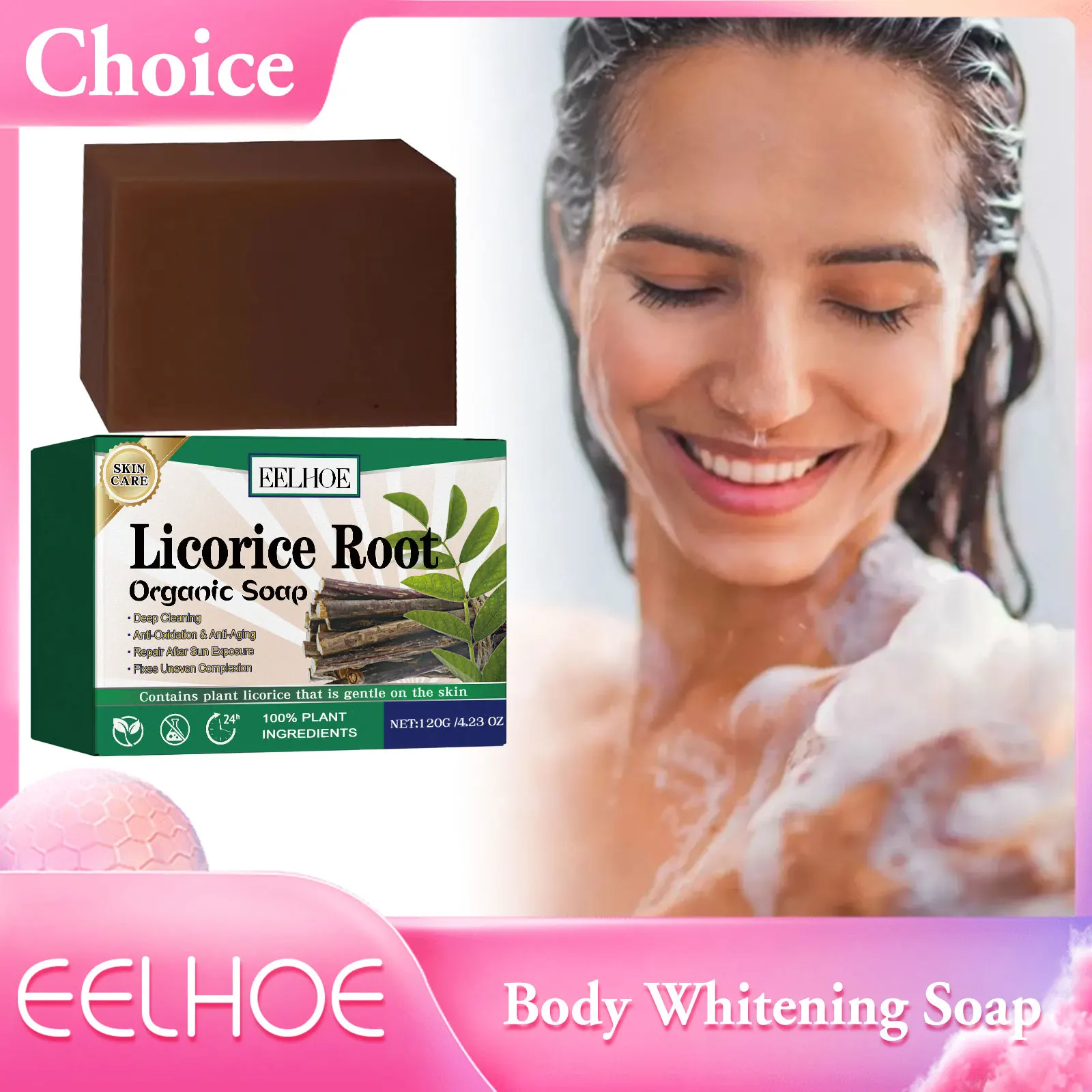 EELHOE Body Whitening Soap Moisturizing Dark Spots Removal Melanin Brighten Dull Elbow Knee Joint Skin Bleaching Deep Cleansing