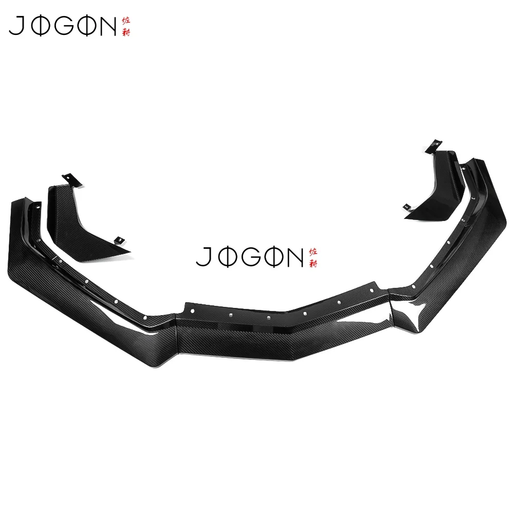 

Front Splitters Lip Trim for Chevrolet Corvette C8 Stingray Coupe Convertible 2020+ Real Carbon Fiber Front Bumper Lip Splitter