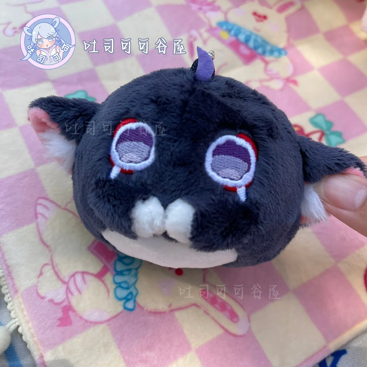 Genshin Impact Game Pendant Keychain, Adorável Dango Bag, Wanderer, Gato dos desenhos animados, Anime Cosplay Acessórios, 10cm