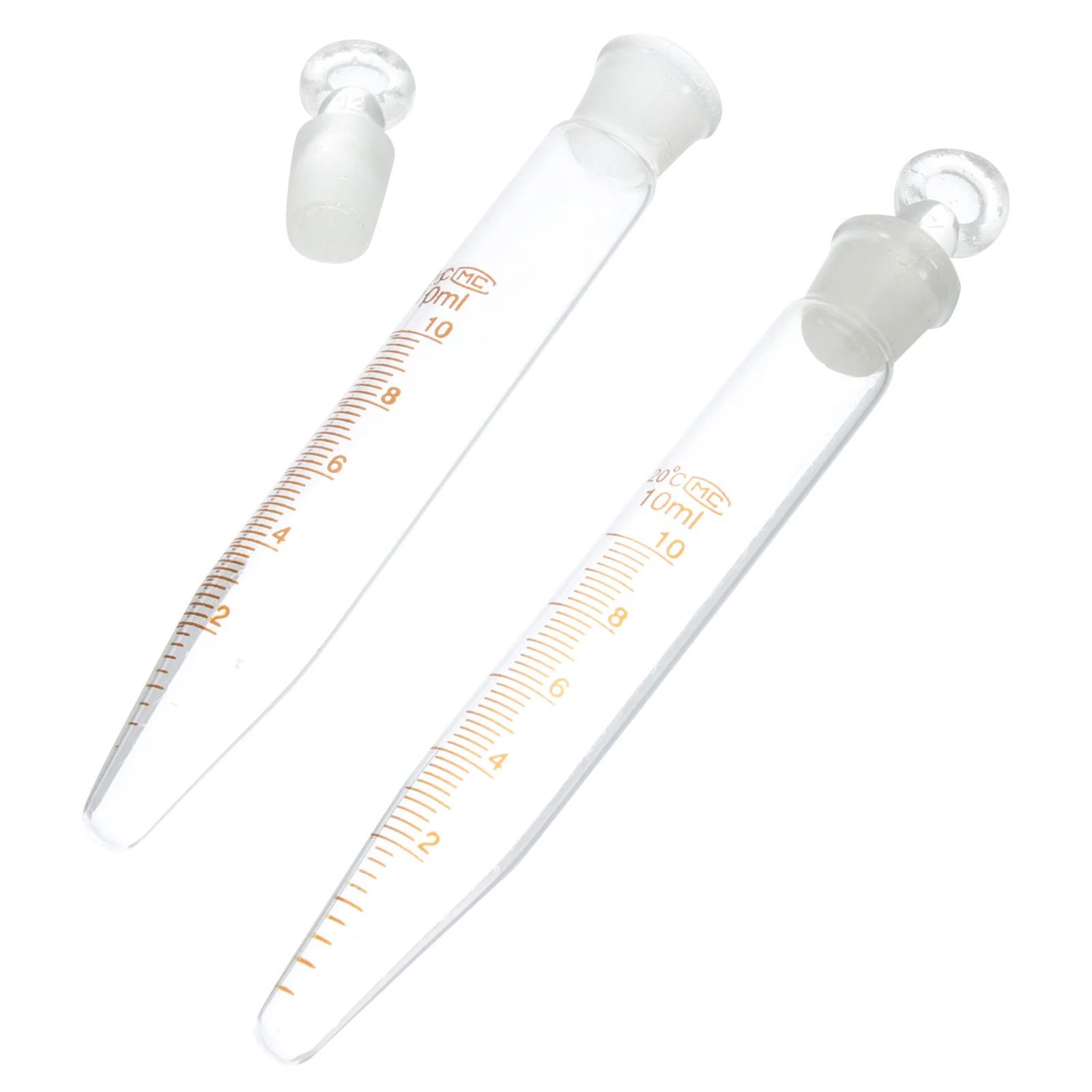 

2Pcs Tubes 10ml Accurate Scale Transparent Cap Liquid Sample Test Laboratory Scientific Experiment Tube
