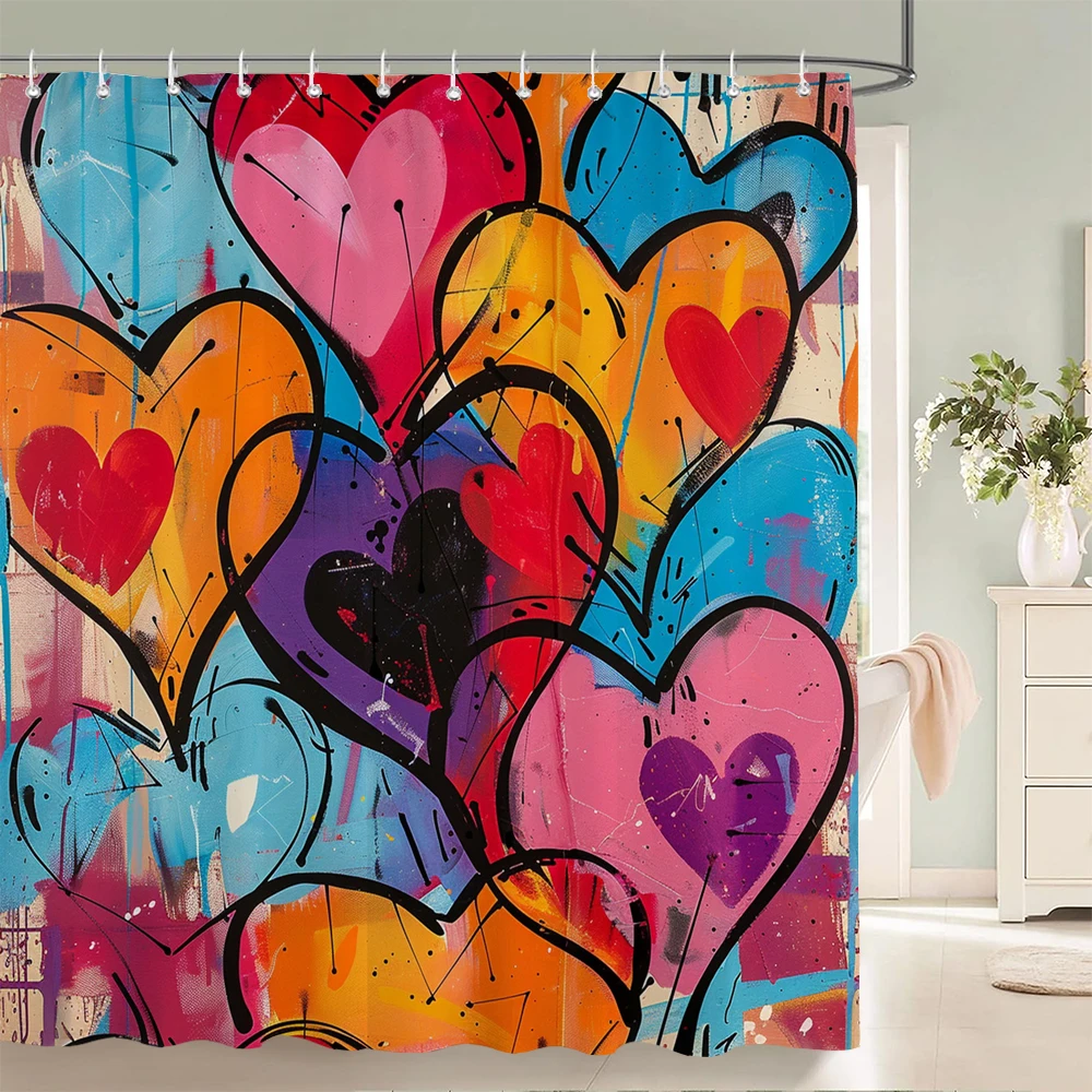 

Home shower curtains for bathroom waterproof fabric Nordic style Tropical plant fruit pattern bathroom Curtains shower curtain