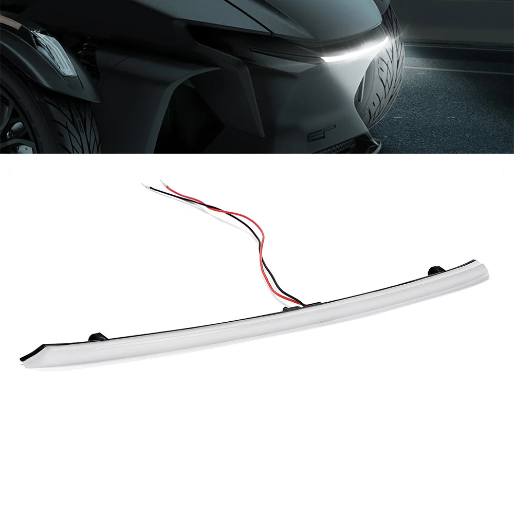 

Front Auxiliary Driving Daytime Running DRL Lamp IP65 White LED Center Accent Light Kit For Can-Am Spyder RT ON-ROAD 2020-2024