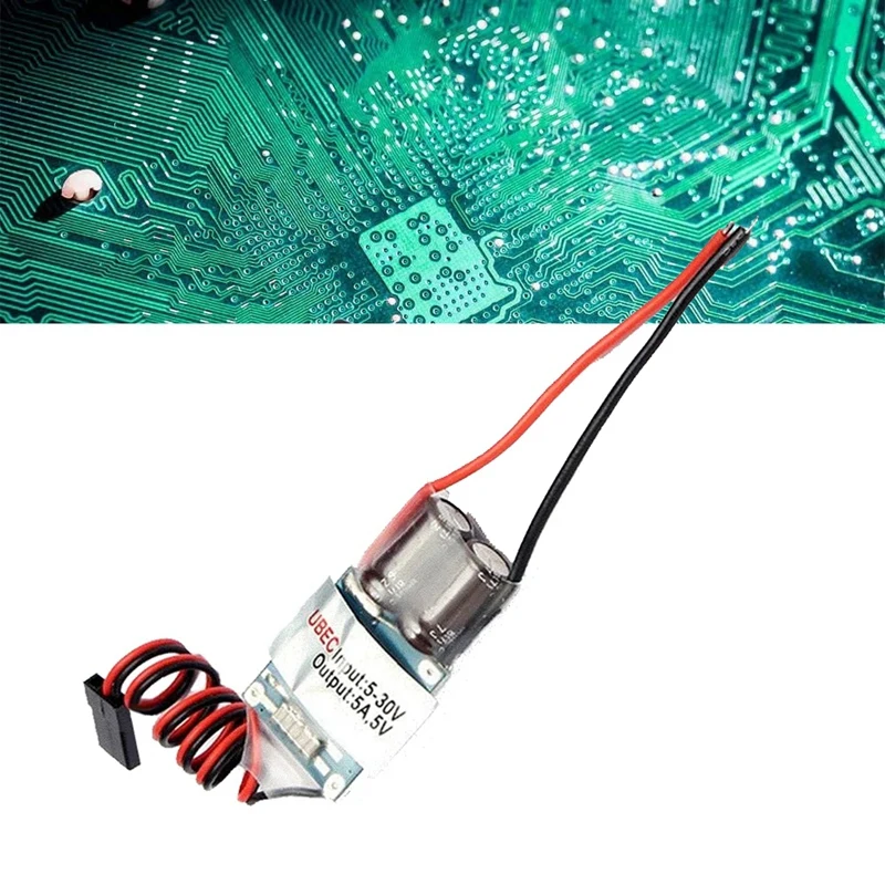 وحدة تنظيم الجهد الكهربائي لطائرة الصليب الأحمر ، دائم ، خارجي بيك أوبك ، خطوة 5 فولت ، مستقبل FPV ، 5A ، 2-7S