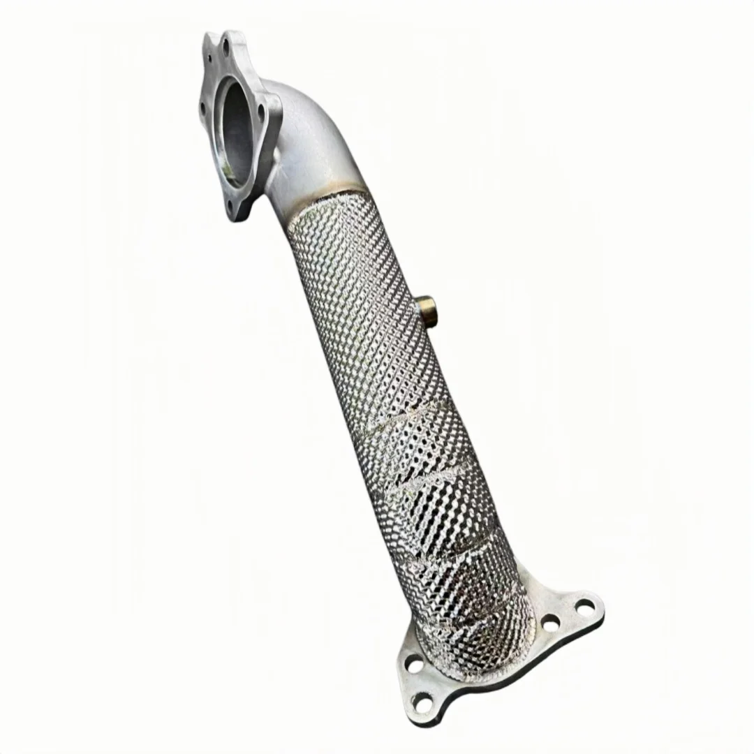 DEX Stainless Steel with Heat Shield High Flow Exhaust Downpipe for 2017-2024 Honda Civic 10th/11th 1.5T