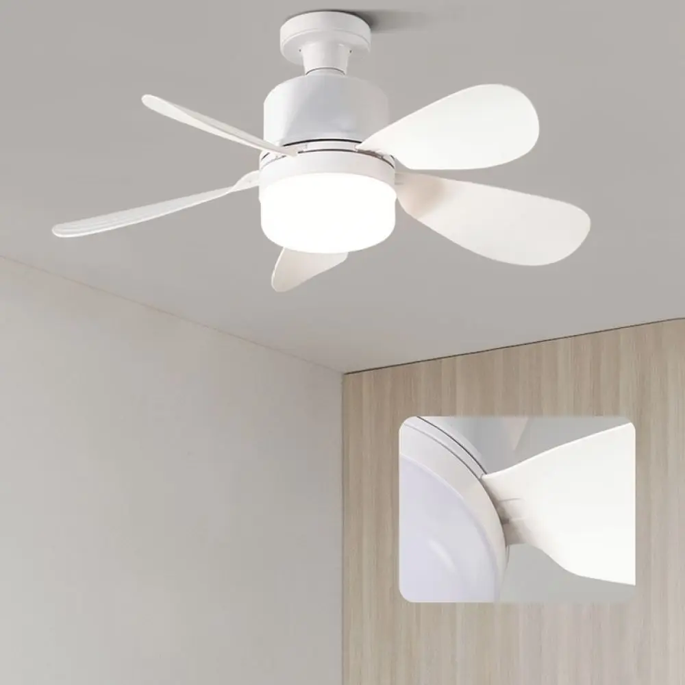 Silent Ceiling Fan Light E27 Base Modern Kitchen Bedroom Quiet Air Cooling Fan Minimalist Ventilation Lamp Unit