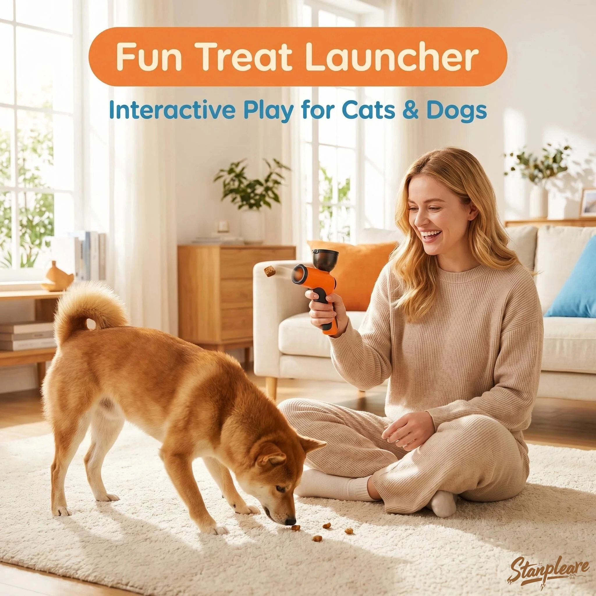 Food Snacks Game - Interactive Pet Snack Launcher Toy Cat
