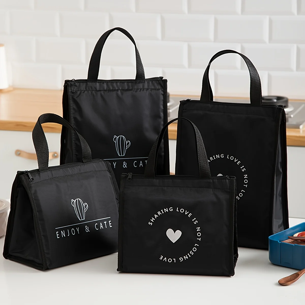 1PC Waterproof Oxford Food Bag Cooler Bag Travel Picnic Pouch Insulation Bag Lunch Bag Bento Bag Food Storage Container