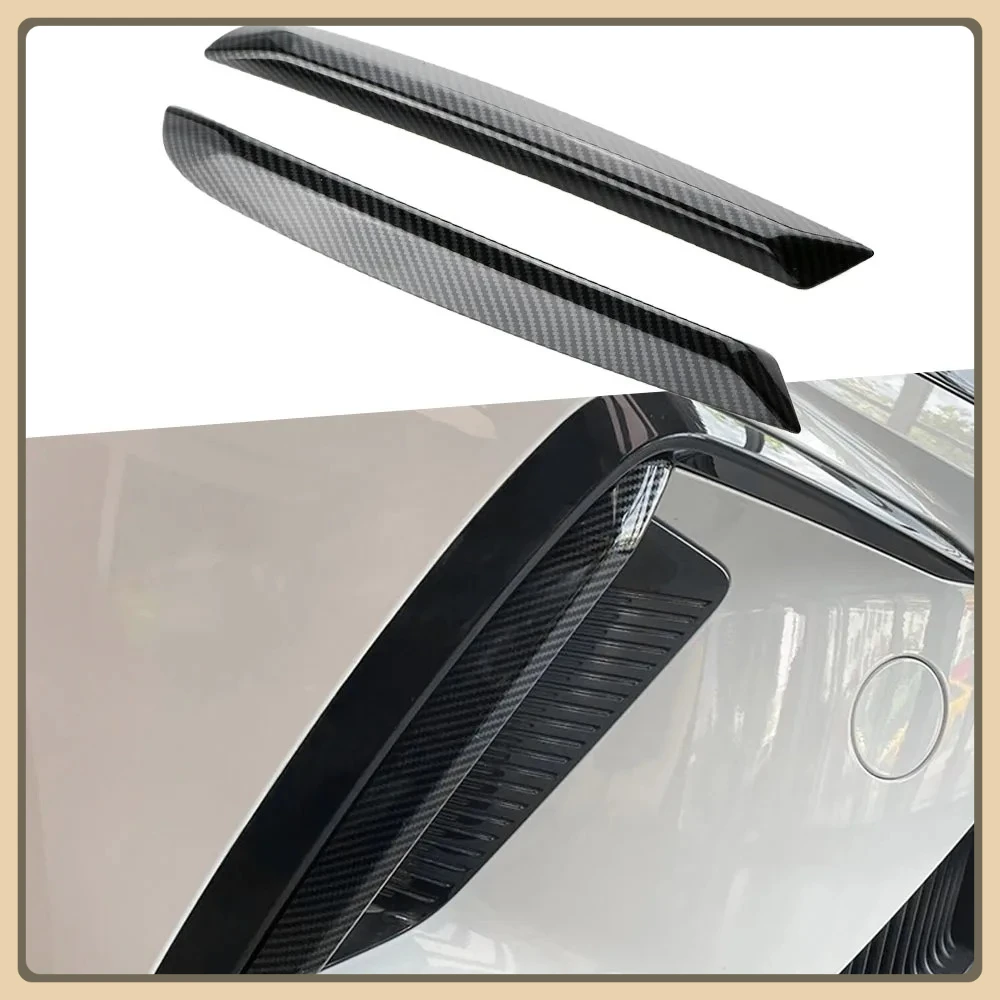 

Imitation Carbon Fiber Car Front Fog Light Strip Exterior Trim Door Bumper Sticker Protector Cover for MG 4 MG4 EV 2022-2023