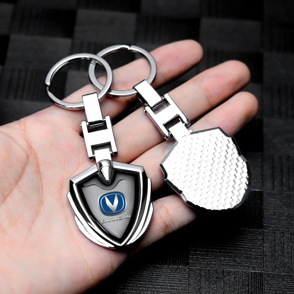 Car Metal Chrome-plated 3D Keychain Men\'s And Women\'s Universal Keychain Waist Pendant For Renault DACIA Koleos Duster Clio 2 3