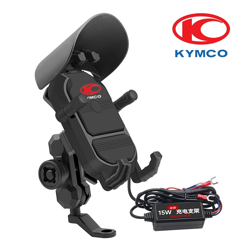 

For KYMCO AK550 CT250 Xciting Downtown DT CK250T CK300T 500RI K-XCT Motorcycle Phone Holder Navigation Support Clip Bracket