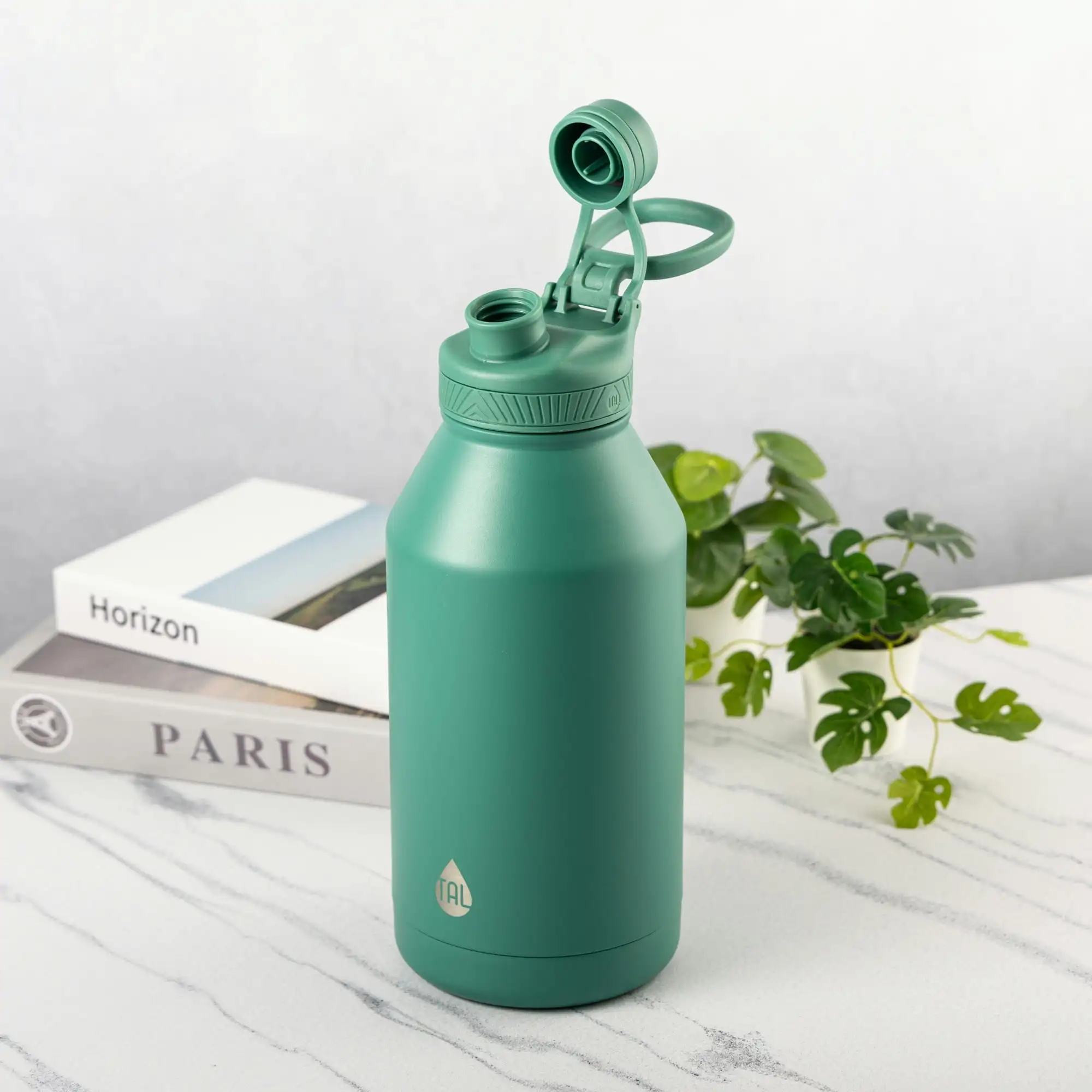 TAL Stainless Steel Ranger Water Bottle 64oz, Green