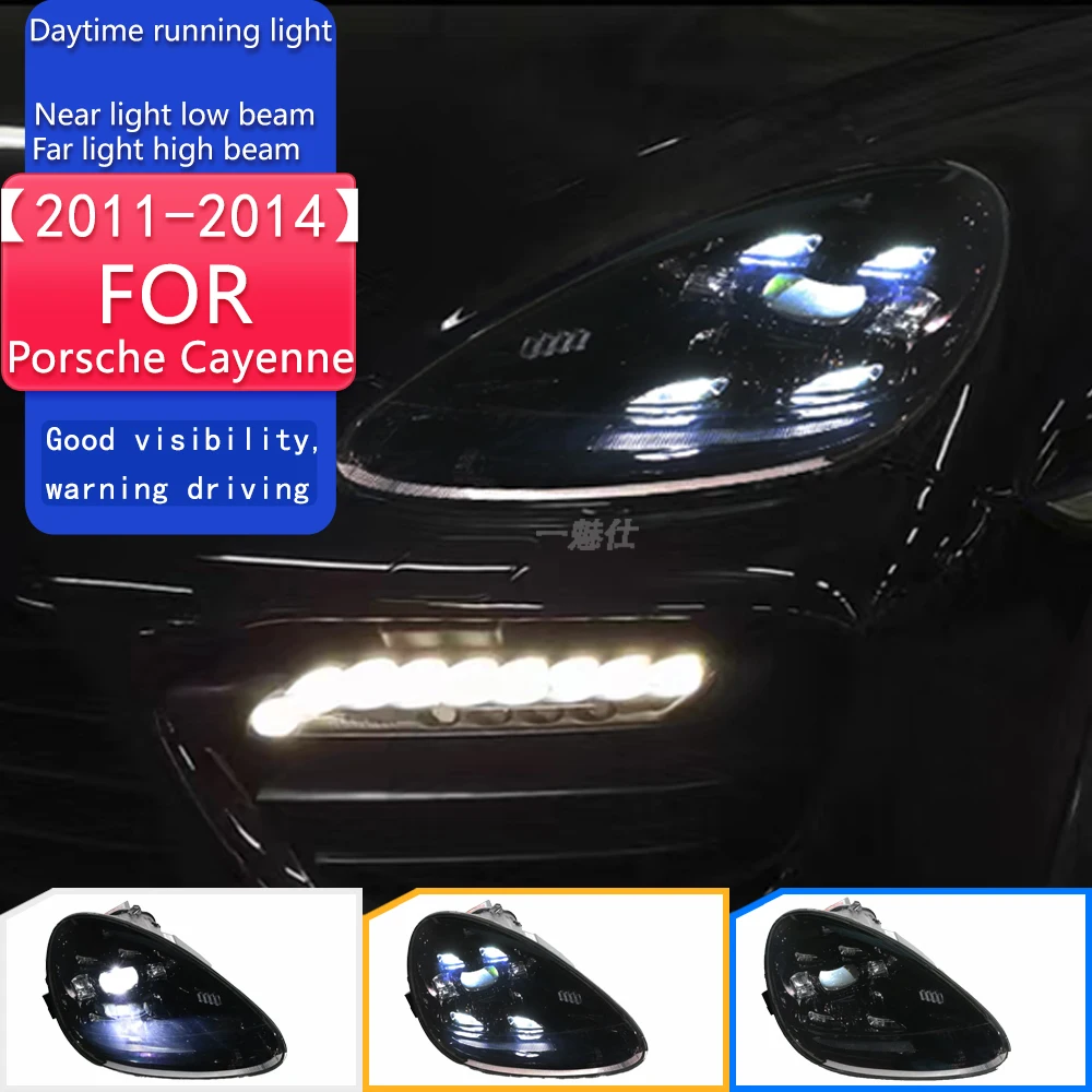 

For Porsche Cayenne 958 Headlights 2011 2012 2013 2014 Matrix LED Head Lamp DRL Day Running Light Head Lamp for Porsche Cayenne
