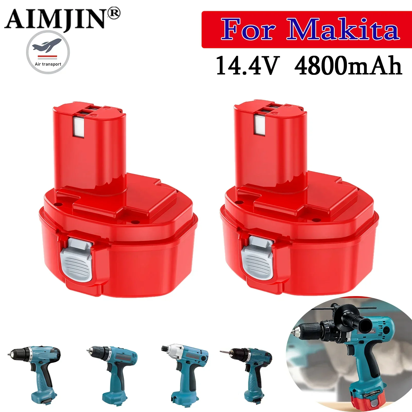 

4800mAh Ni-MH Battery For Makita 14.4V PA14 1422 1433 1420 192600-1 6281D 6280D 6337D Rechargeable Batterie