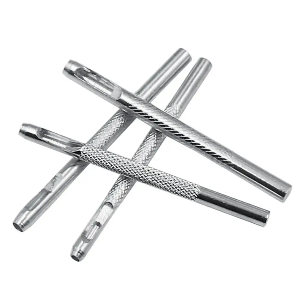 Carbon Steel Leather Hole Punch High-quality Hollow 2.5/3/3.5/4mm Hole Bit Silver Crimping Drill Watch Belt