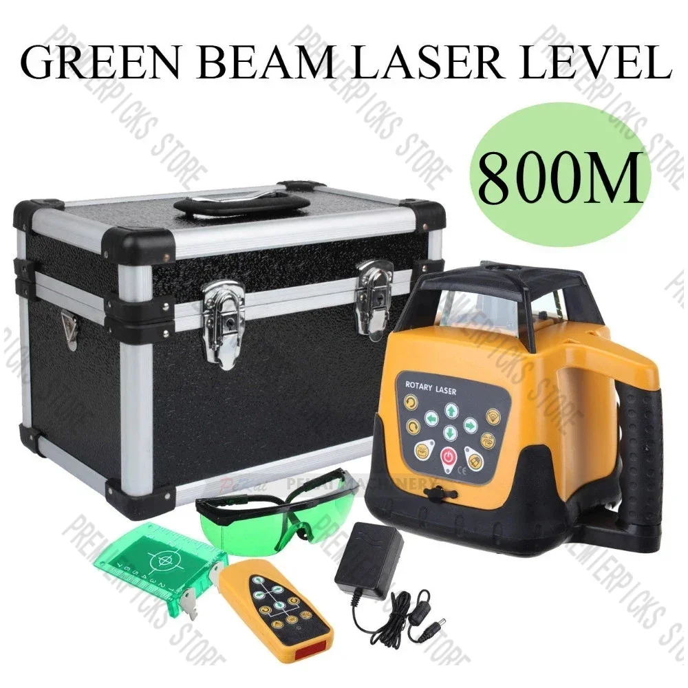 Automatic 800M self balancing height rotation laser remote control blue beam