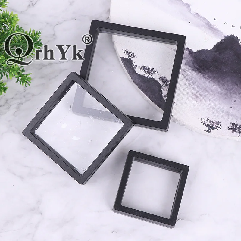 PE Thin Film Suspension Jewelry Display Box Transparent Jewelry Storage Rack