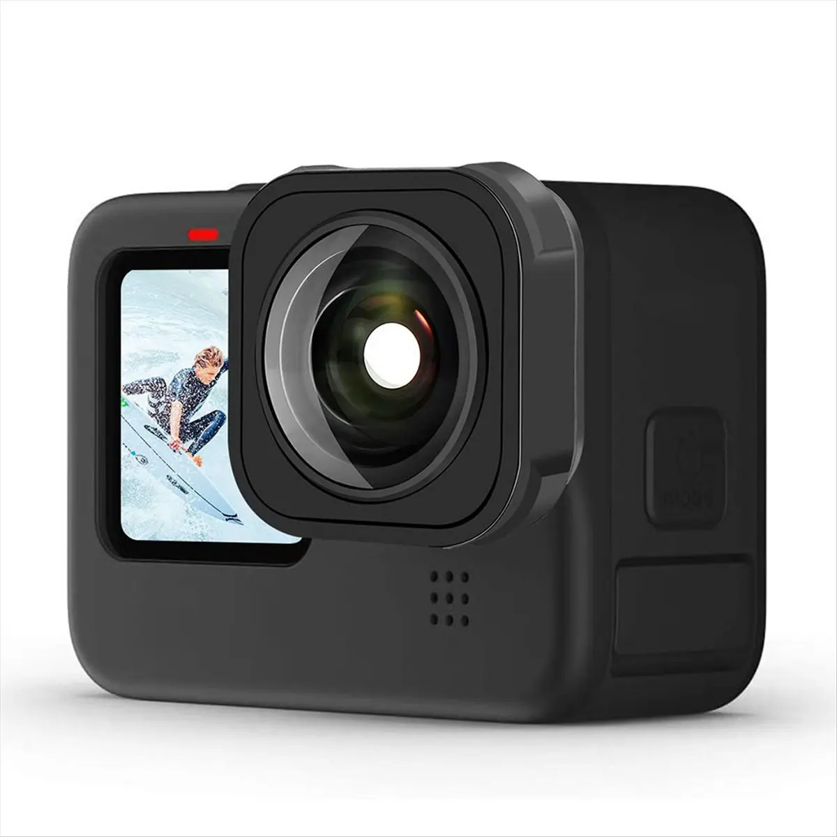 Lente Gran Angular Goodprice Max Lens Mod para Cámaras GoPro Hero 12 11 10 9, Resistente al Agua 5M, Antivibración 155° °   Lente Gran Angular