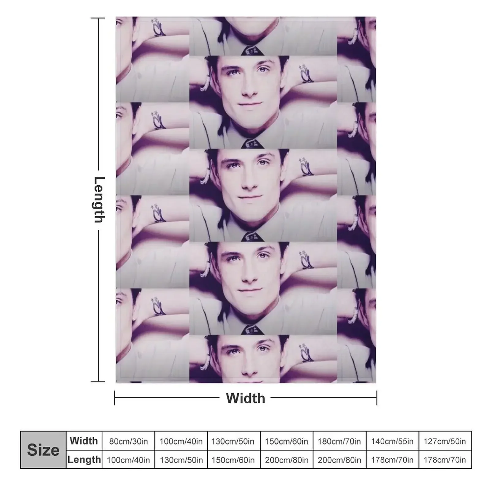 Josh Hutcherson Whistle Throw Blanket Bed funny gift Luxury St Blankets