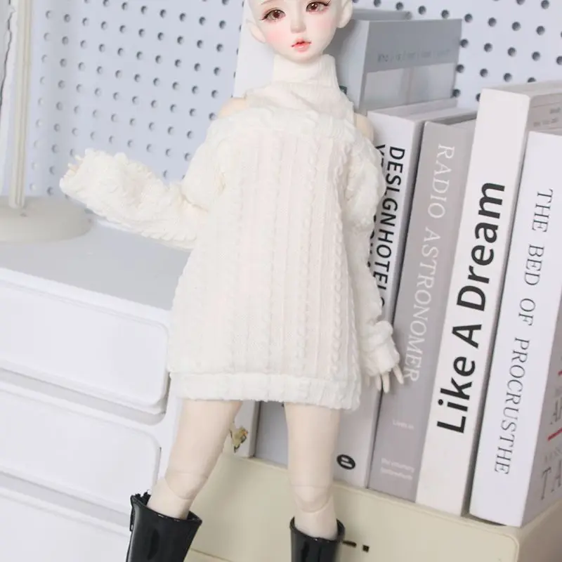 

1/3 1/4 1/6 Кукольная одежда для куклы Bjd 60/45/30 см, топ с высоким воротом, игрушки для девочек, платье, игровой домик, модные аксессуары для кукол, без куклы